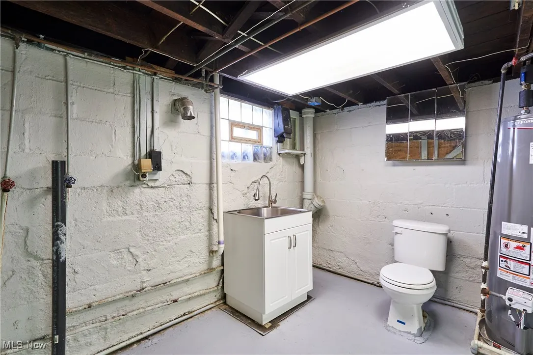 Half bath in lower level. Hot water tank replaced in 24. Electric box updated to 100 amp approx 2011