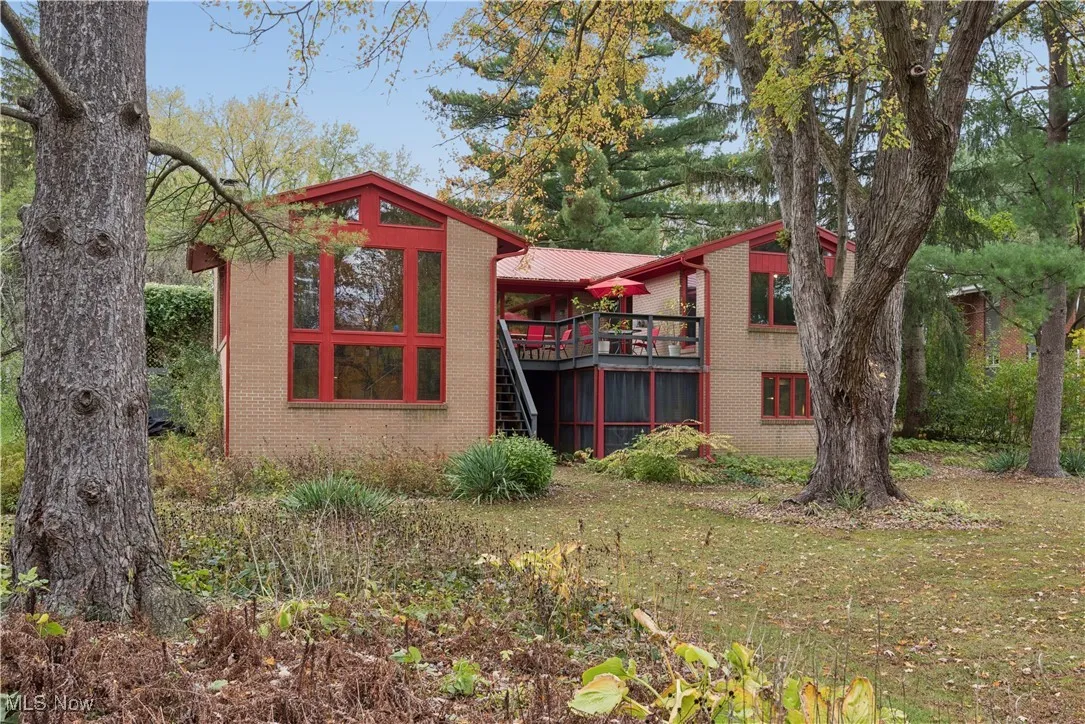 Rear view of the house showing the two