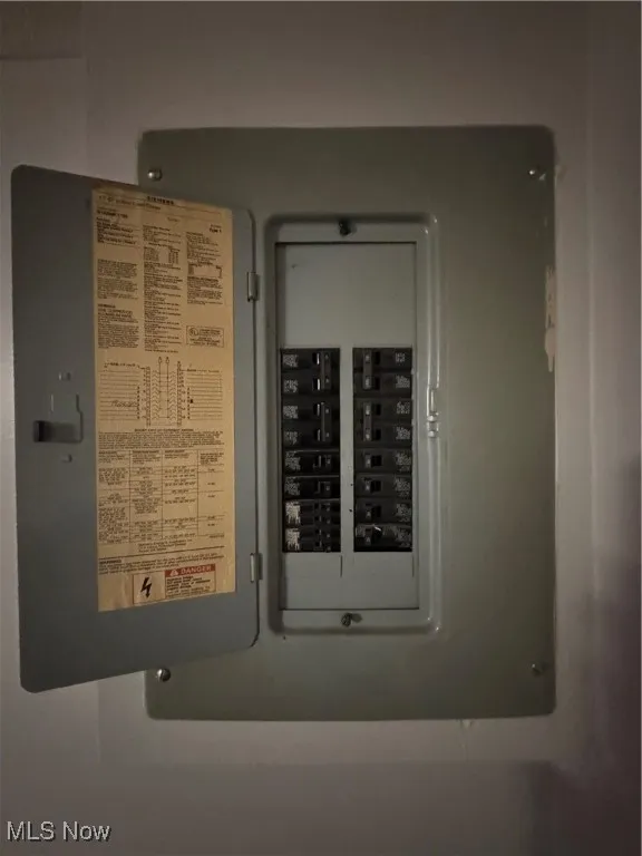 Utility room with electric panel