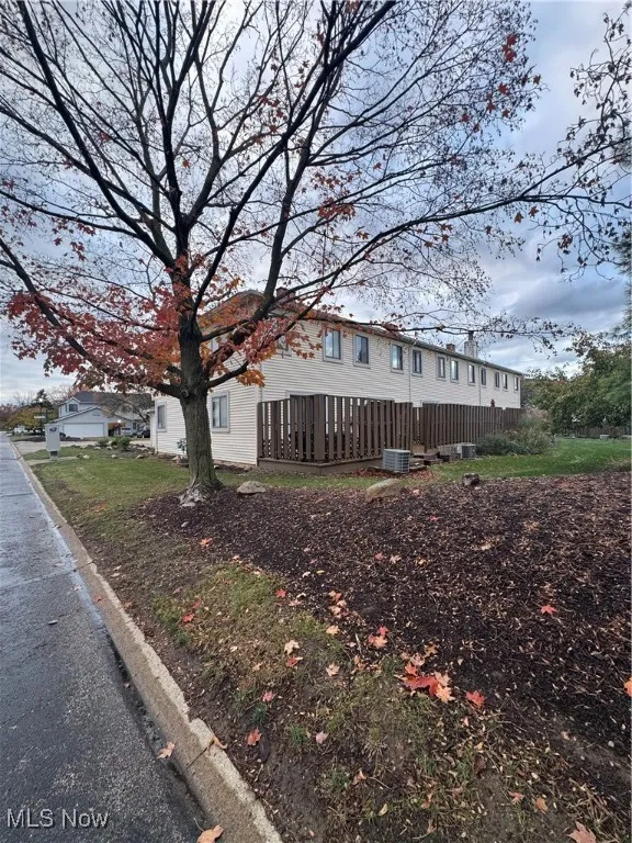 View of home's exterior featuring a central air condition unit