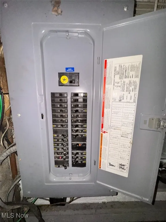Utility room with electric panel