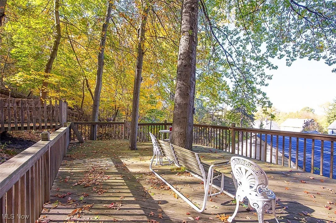 View of elevated deck