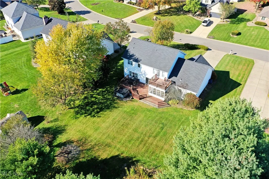 View from above of property