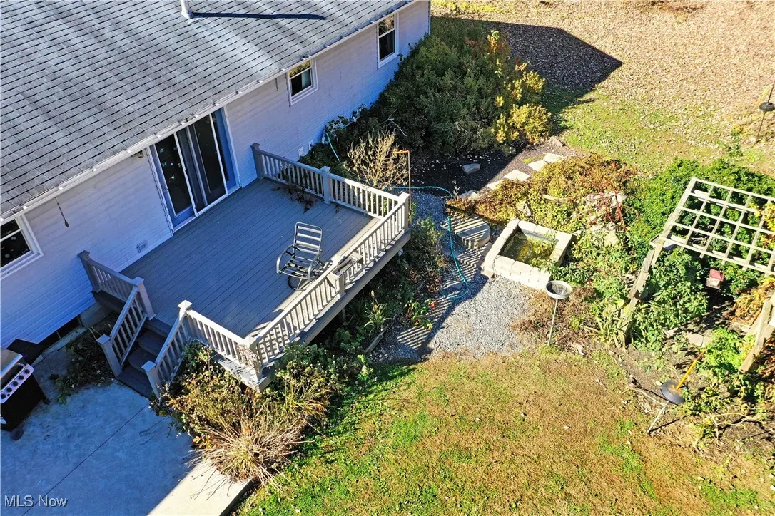 View from above of property