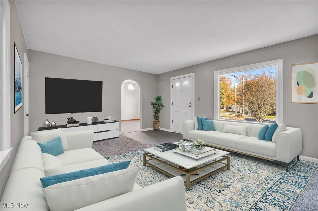 Virtually Staged Living Room