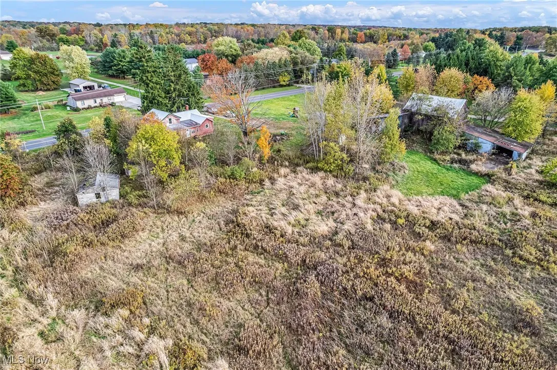 Drone / aerial view of a heavily wooded area