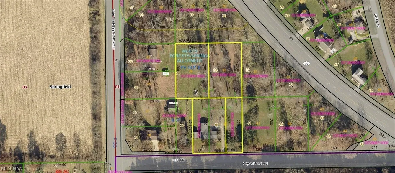 2084 Neff Road, Mansfield, Ohio 44906,MLS Now Listing ID