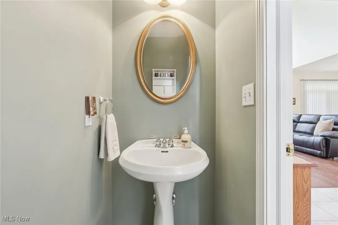 Bathroom featuring tile patterned flooring