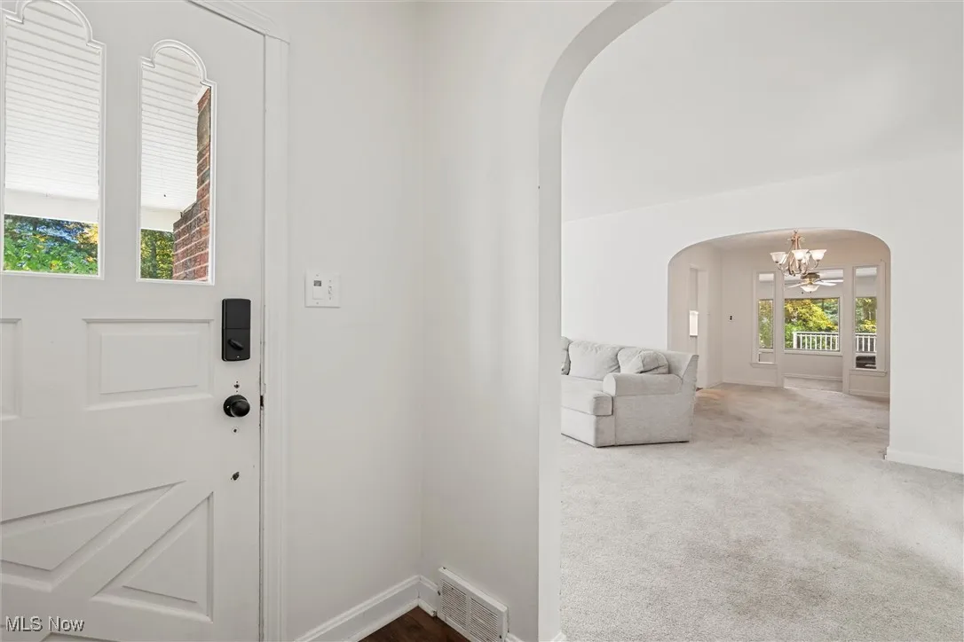 Foyer with coat closet