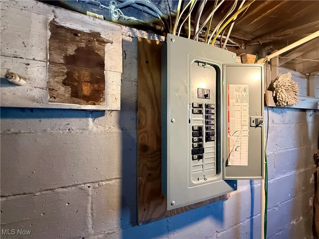 Utility room with electric panel