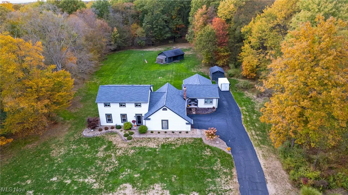 View from above of property