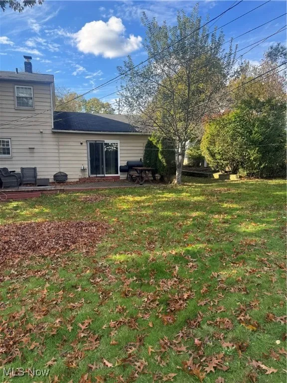 Park like setting in backyard