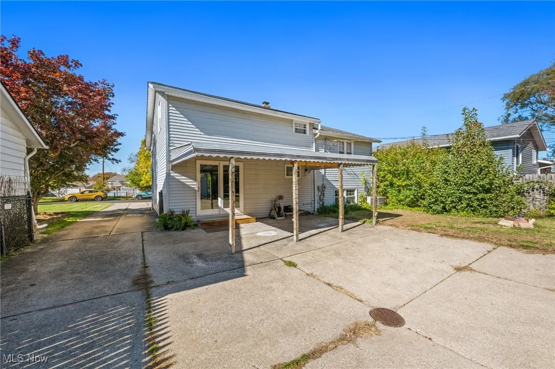 Rear view of property