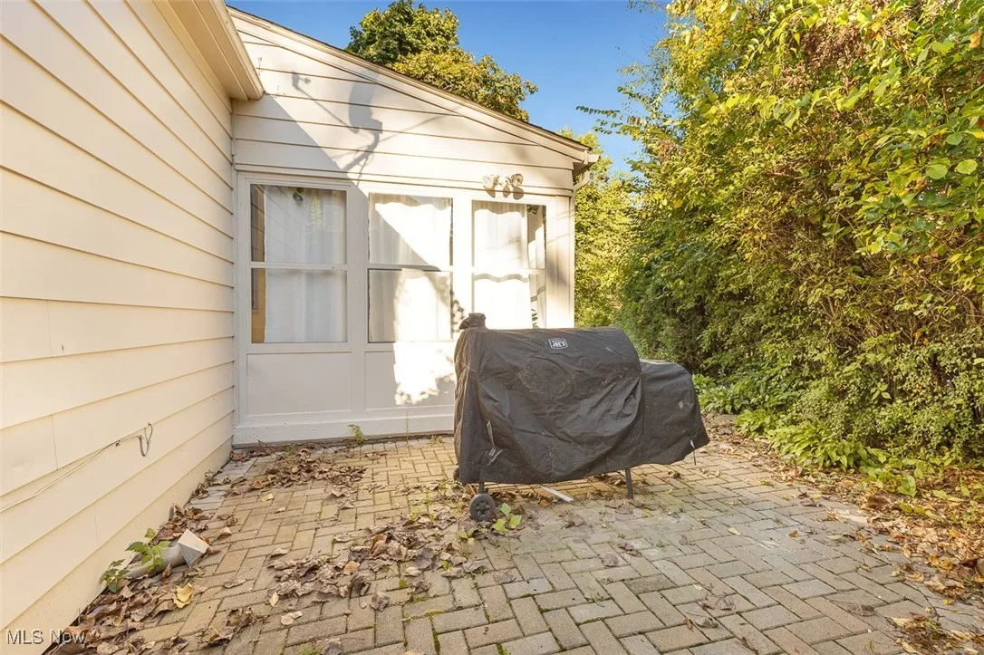 back of house w/2 car garage