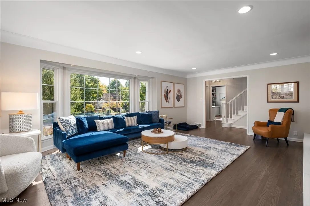 The expansive bay window offers tons of natural light and a great view of 4th of July Fireworks in the neighborhood.