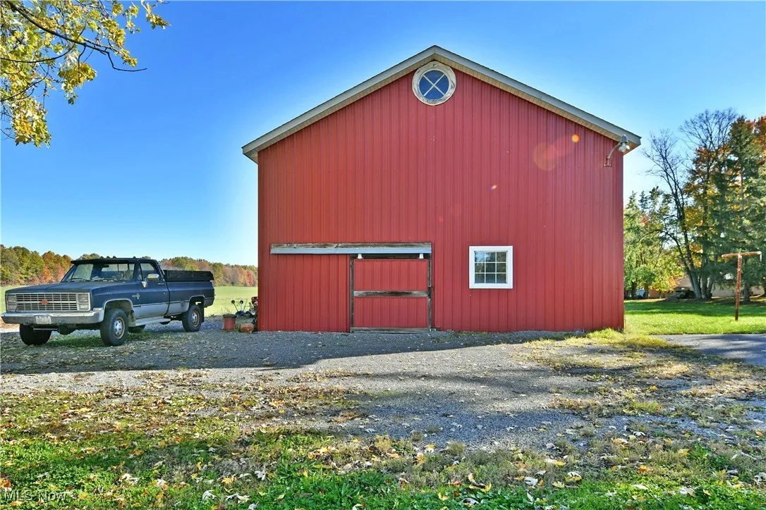 View of pole building