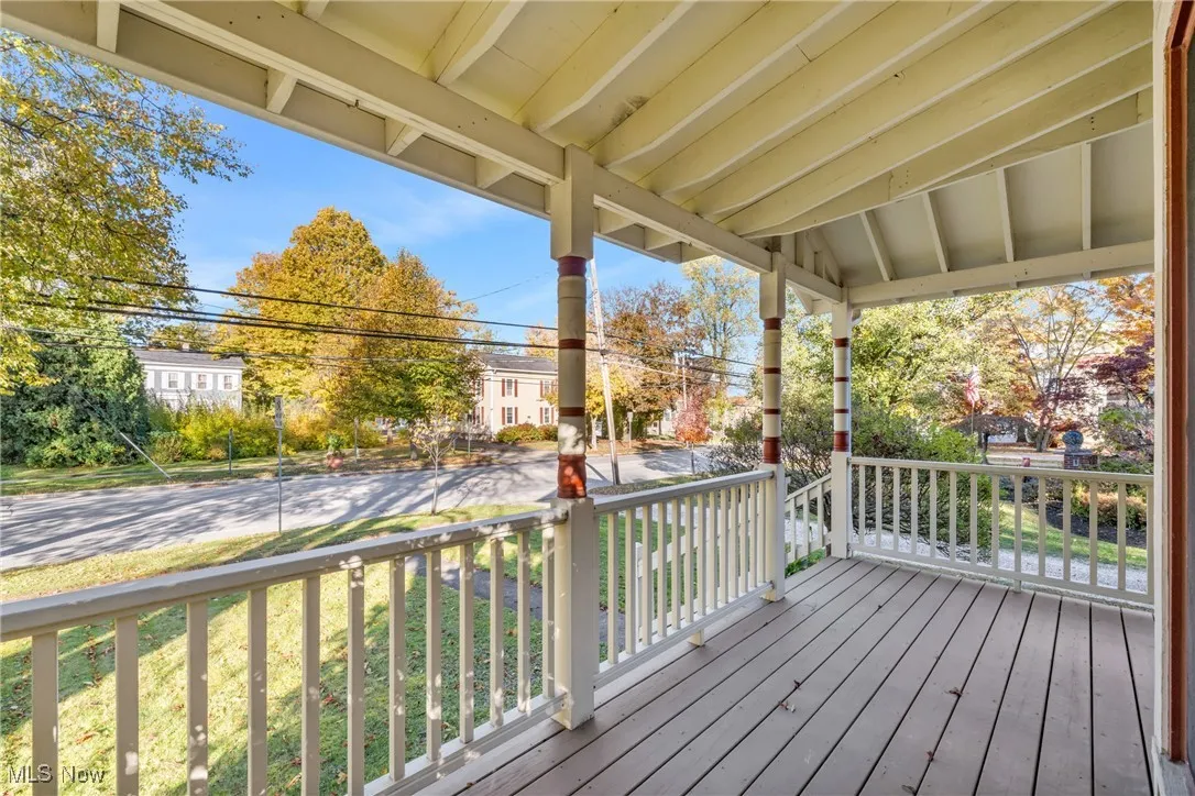 View of wooden porch