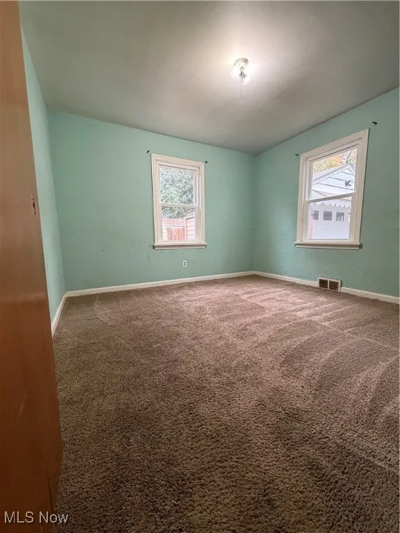 Spare room with carpet and healthy amount of natural light