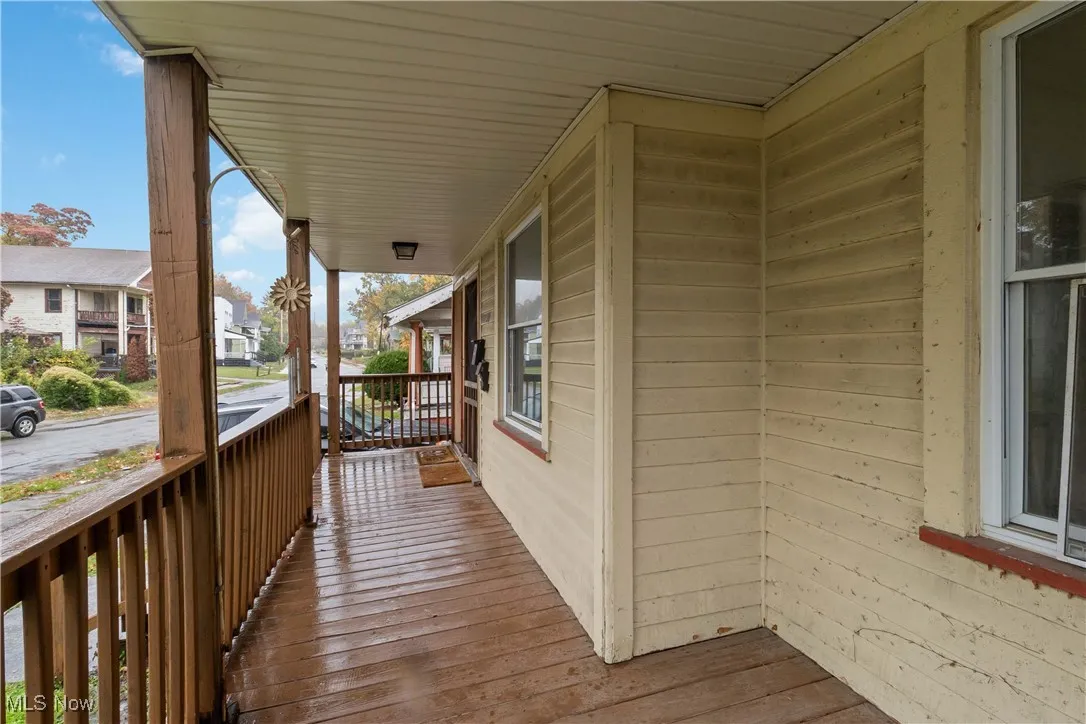 View of wooden porch