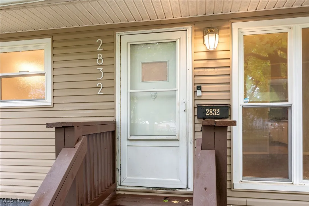 View of exterior entry