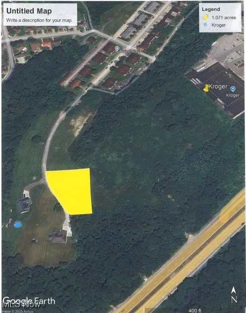 Aerial overview of property's approximate location