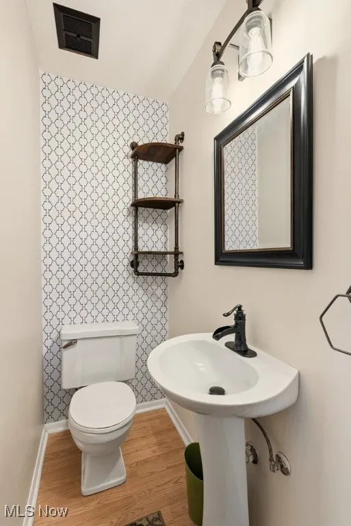 Main level half bath