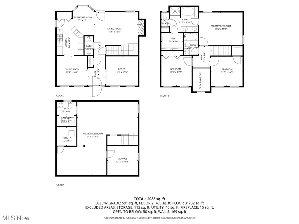 View of floor plan / room layout