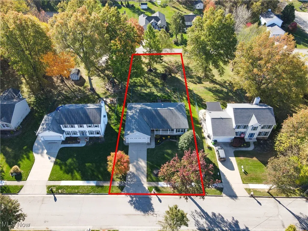 Aerial view of property and surrounding area
