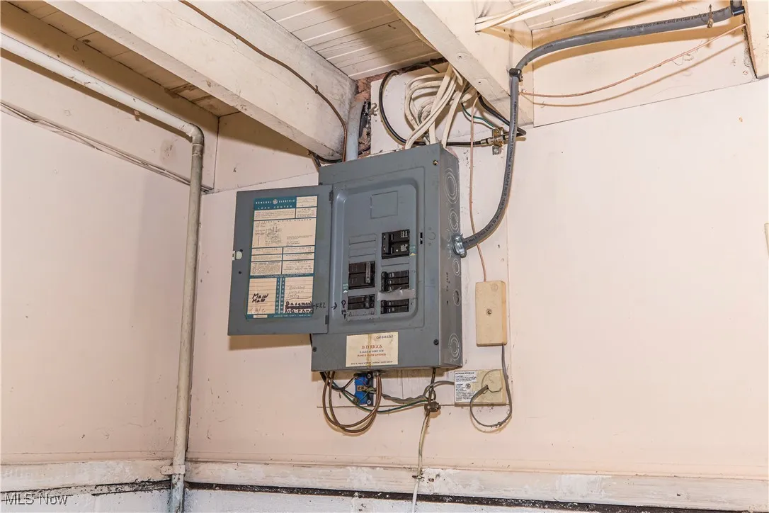 Utility room featuring electric panel
