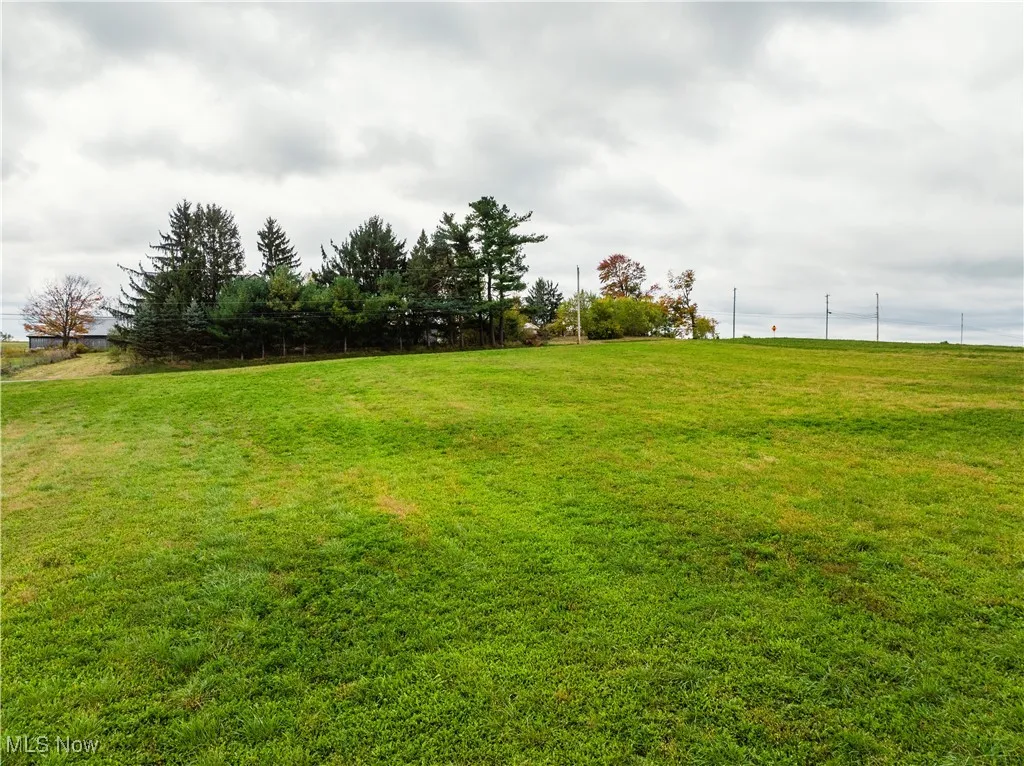 View of green lawn with a view of rural / pastoral area