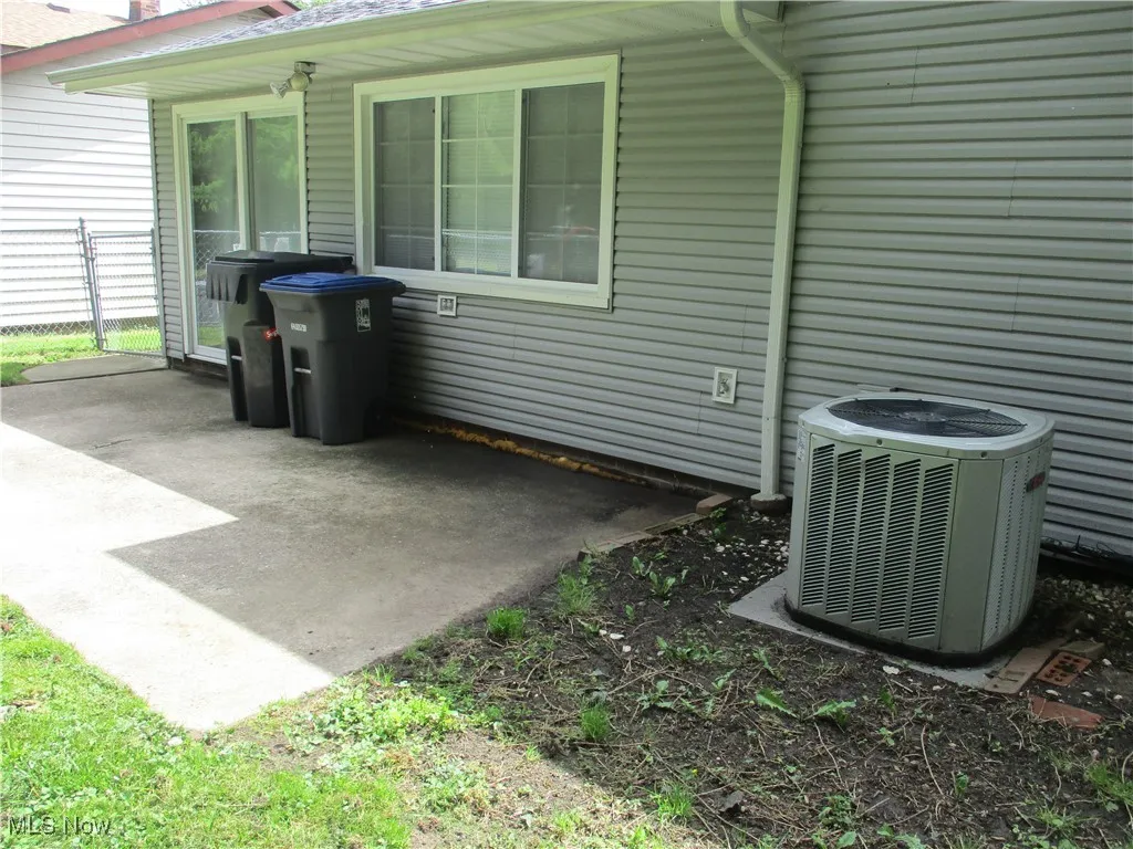 View of patio / terrace featuring central AC unit