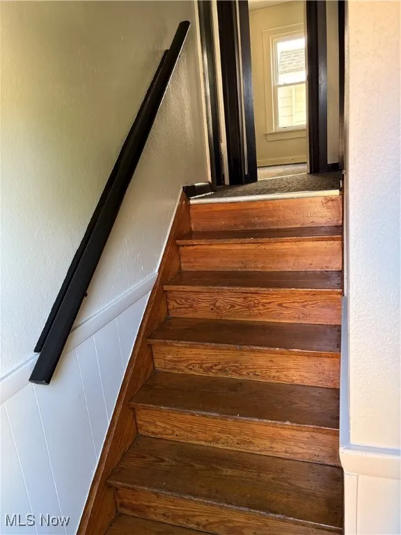Wood Stairway to second floor