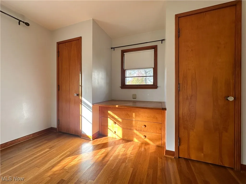 Built-in desk/vanity with storage