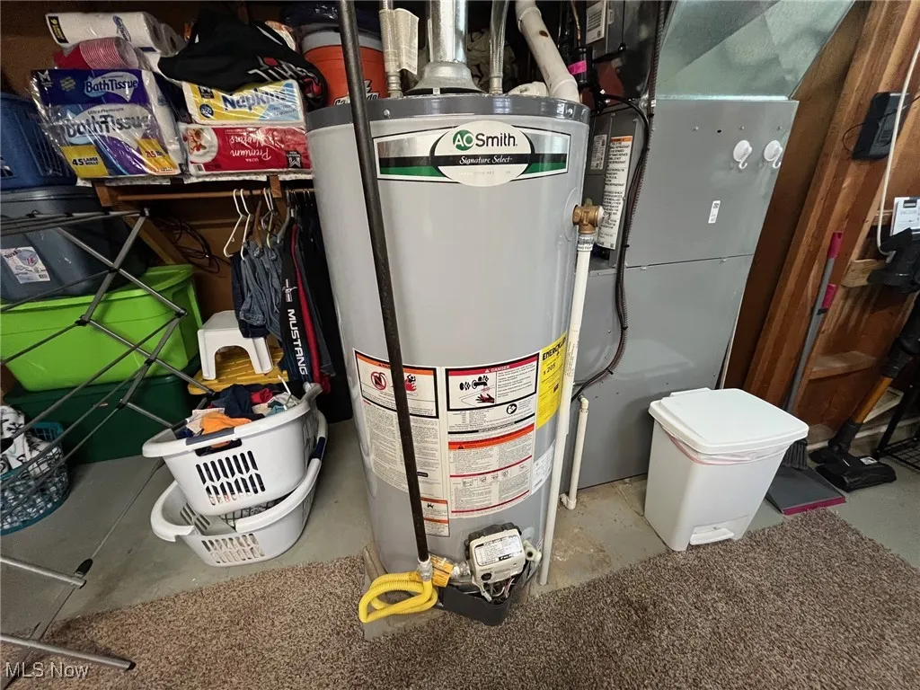 Utilities with water heater and heating unit