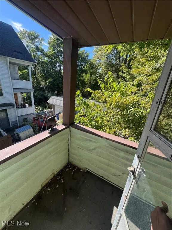 View from rear balcony