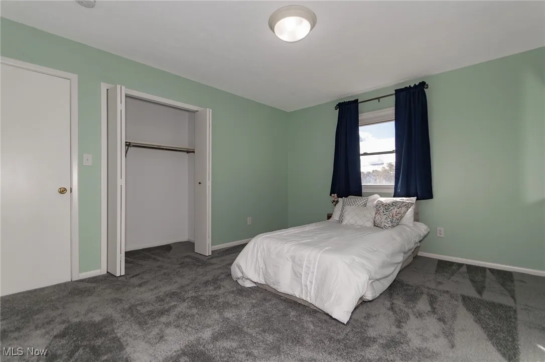 Closet space and generous room size.