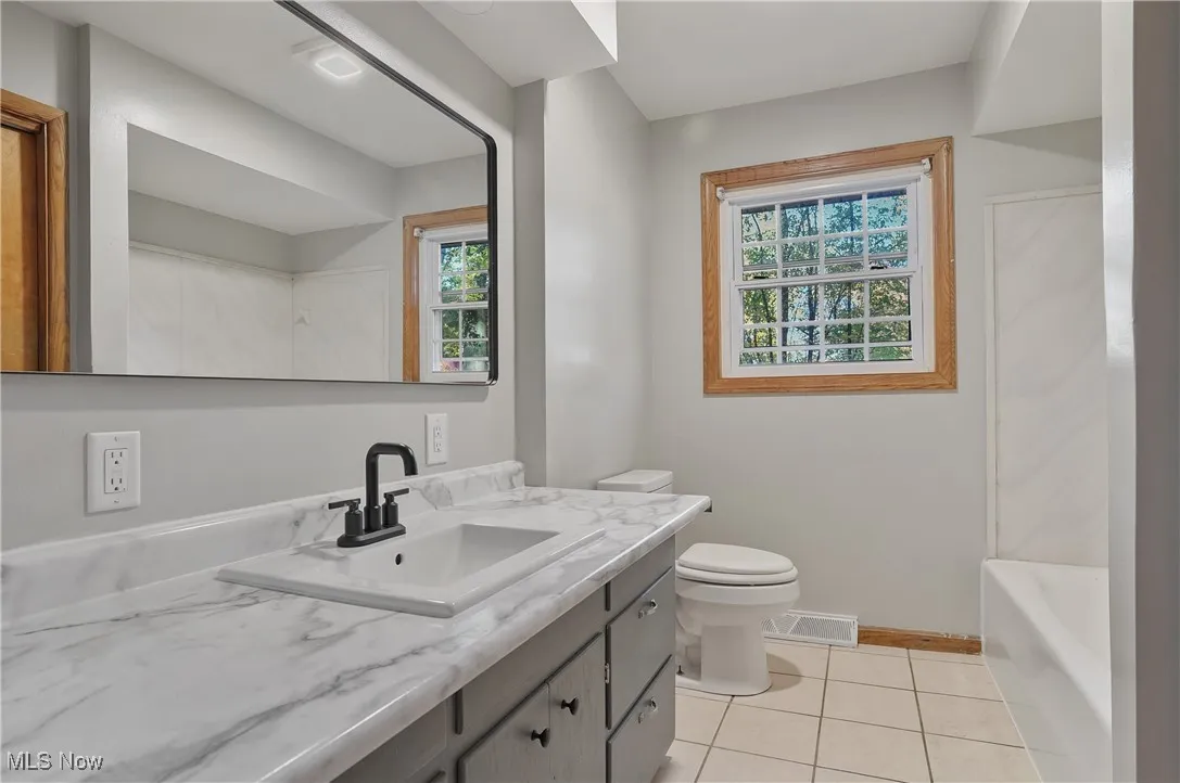 full bathroom has been updated