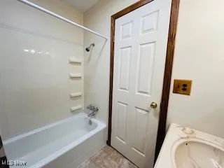 Full bath with vanity and  shower combination