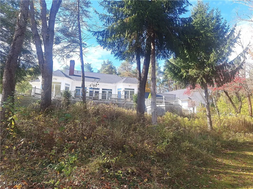 Looking back at house from Lake