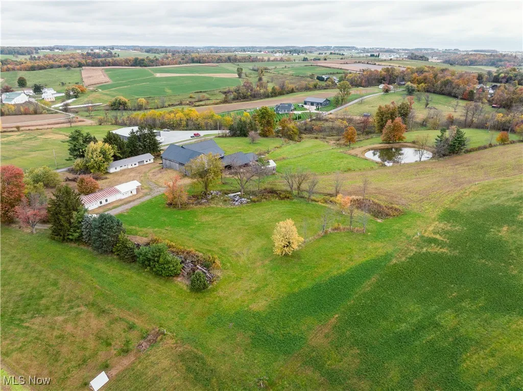 View of rural area featuring a nearby body of water