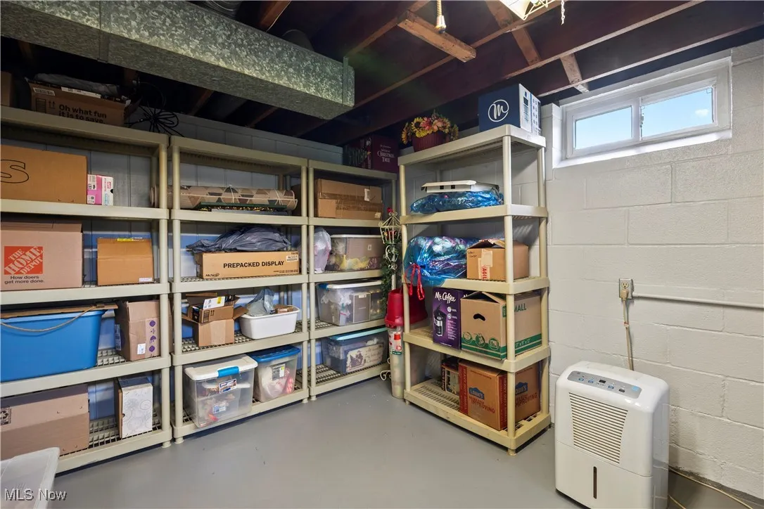 View of storage area