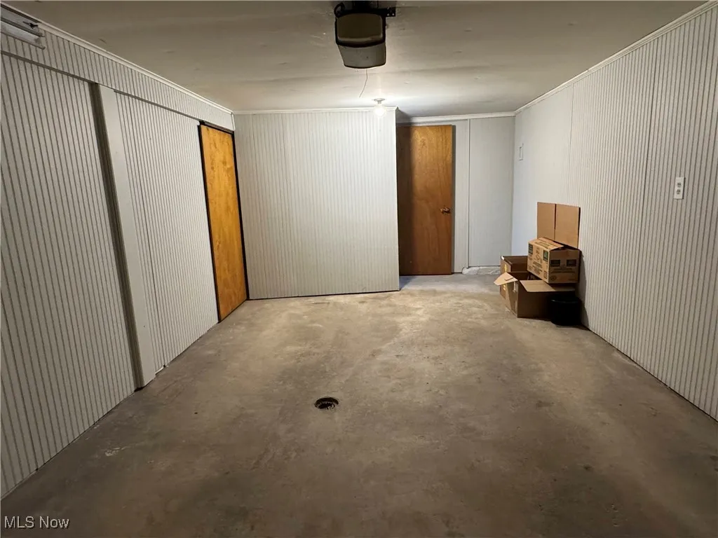 View of below grade area