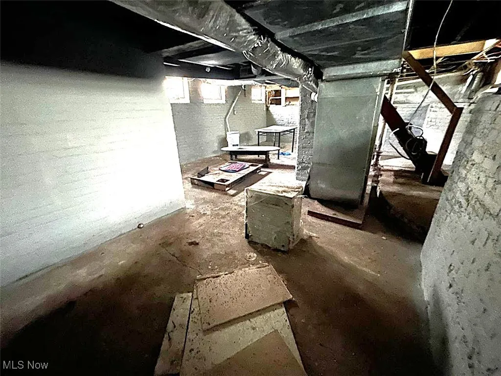 View of below grade area