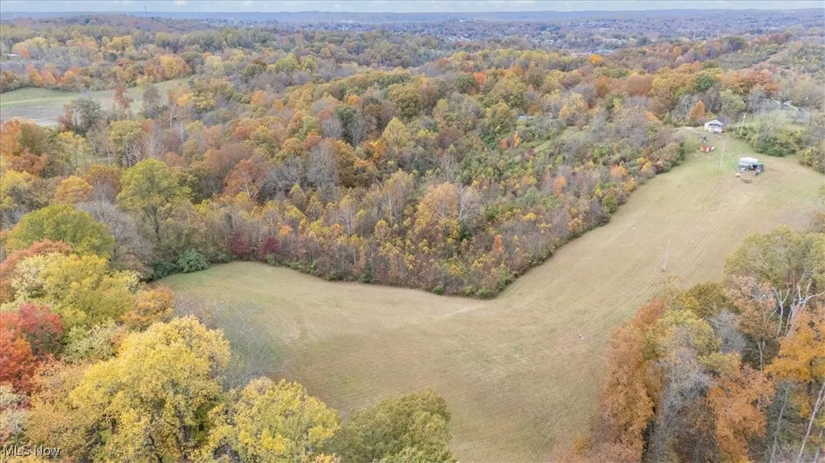 Bird's eye view of a heavily wooded area