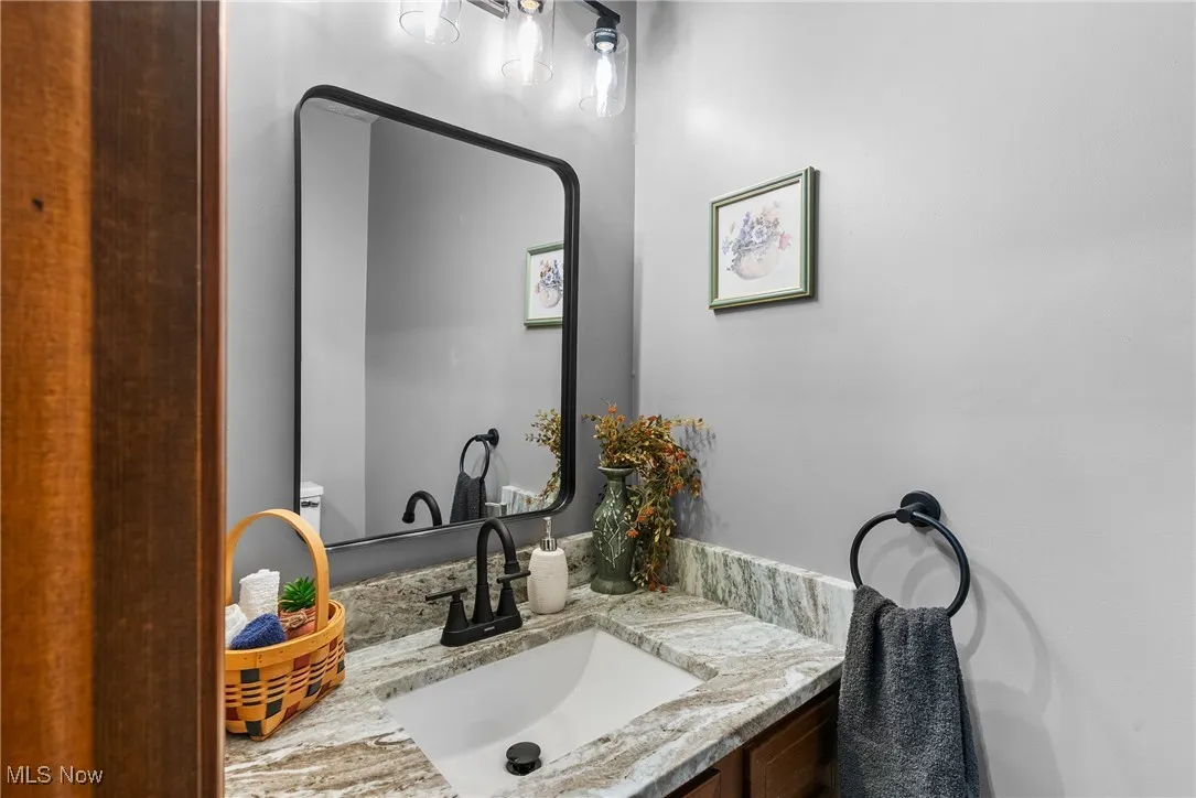 Bathroom featuring vanity
