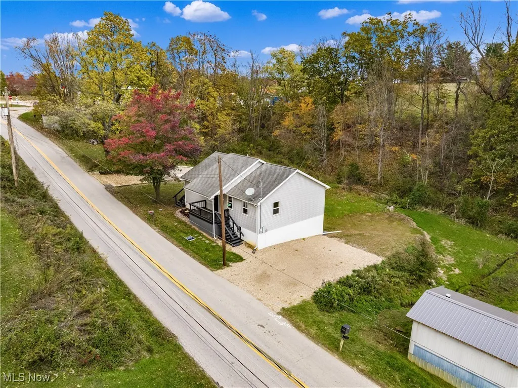 View from above of property