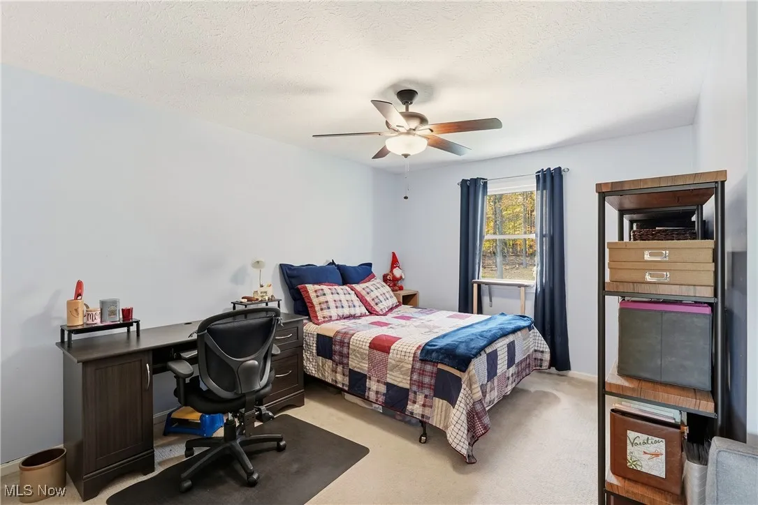 Bedroom with Carpet