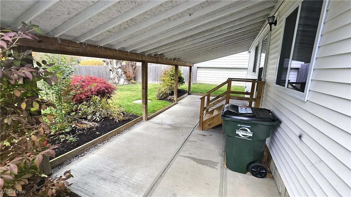 Oversized covered patio