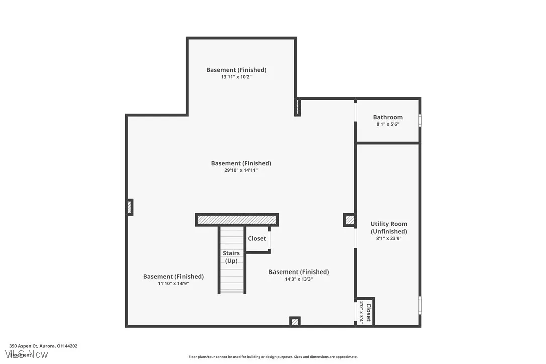 View of home floor plan / Basement room layout