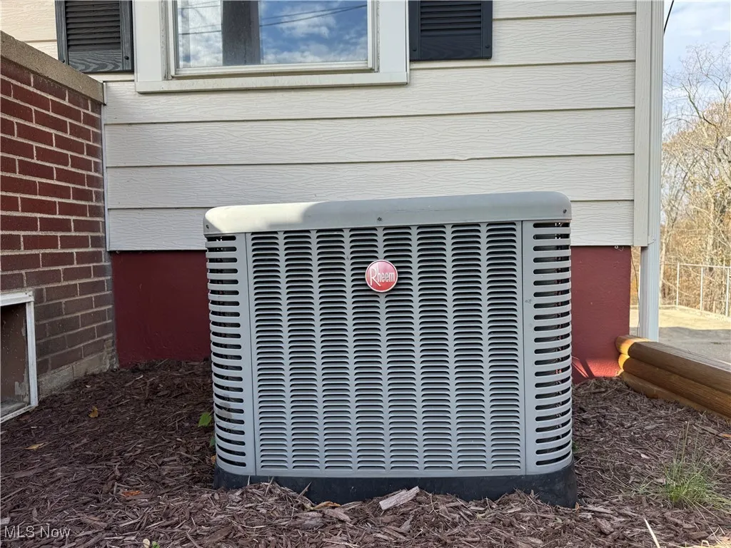 Exterior view of a central AC unit